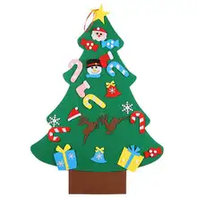 Детский Рождественский подарок, войлочная Рождественская елка, Детские интеллектуальные игрушки, тренировка, рука-мозговая способность, Санта-Клаус