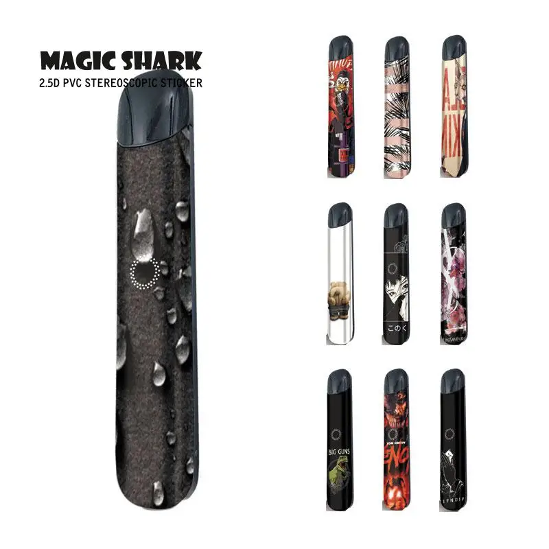 Magic Shark High Quality Fashion New Drops Bear Venom PVC E Cigarette Case Cover Sticker for Relx a Alpha | Мобильные телефоны и