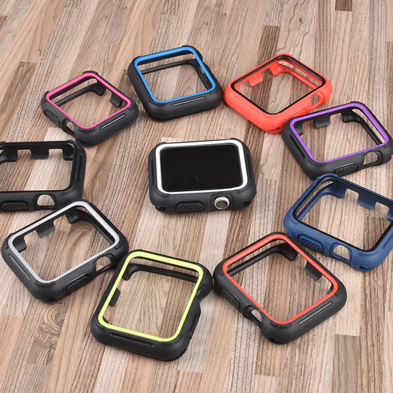 ТПУ чехол для Apple watch Case Apple watch 4 44 мм 40 мм силиконовые защитные часы бампер матч Nike спортивный ремешок аксессуары 44 40