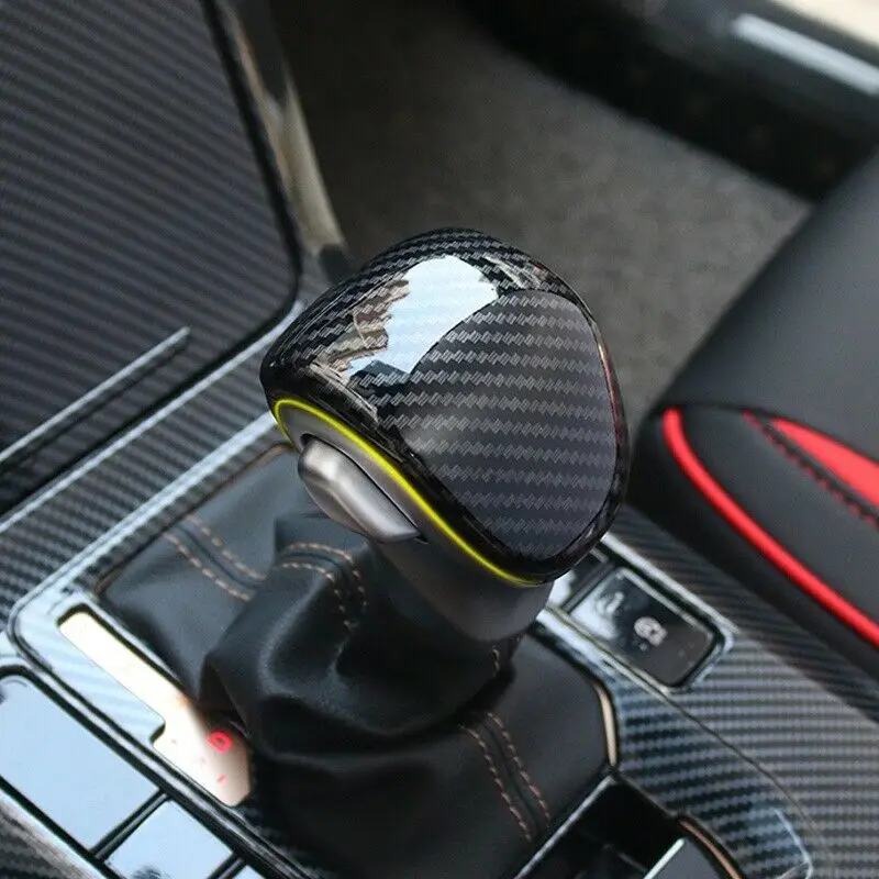 Carbon Fiber Inner Gear Lever Shift Knob Lid Cover Trim For Kia Forte 2019-2020 High Quality ABS Plastic Interior Stickers | Автомобили и