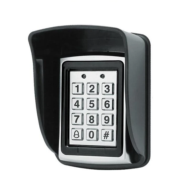 Industrial-Grade RFID Keypad - Backlit EM Card Reader Door Bell 1000 User Capacity,Metal Housing for Warehouse/Apartment Access 2