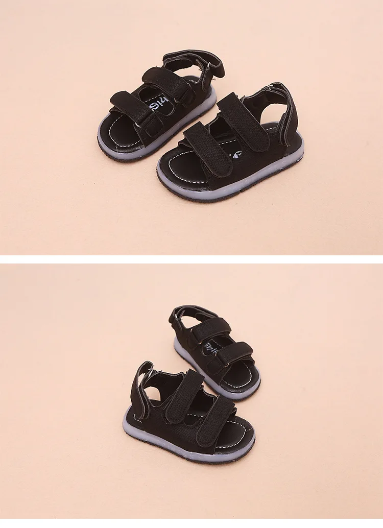 slippers for boy Size 21-30 Baby Led Shoes Glowing Sandals Elegant Children Casual Sandals Solid Good Quality Fashion Baby Girls Boys Shoes children's shoes for sale