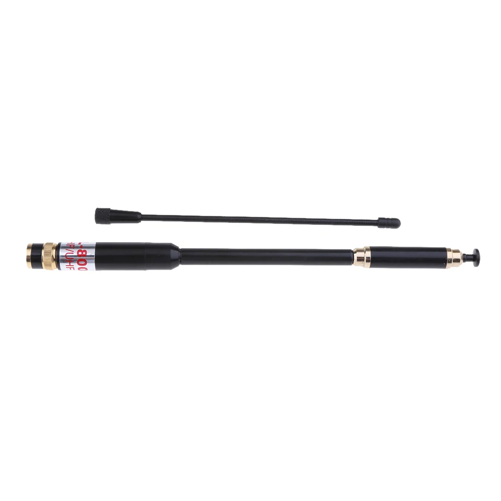 AL-800 Telescopic Dual Band Amateur Ham Radio & Scanner Antenna BNC Connector - 2 In 1