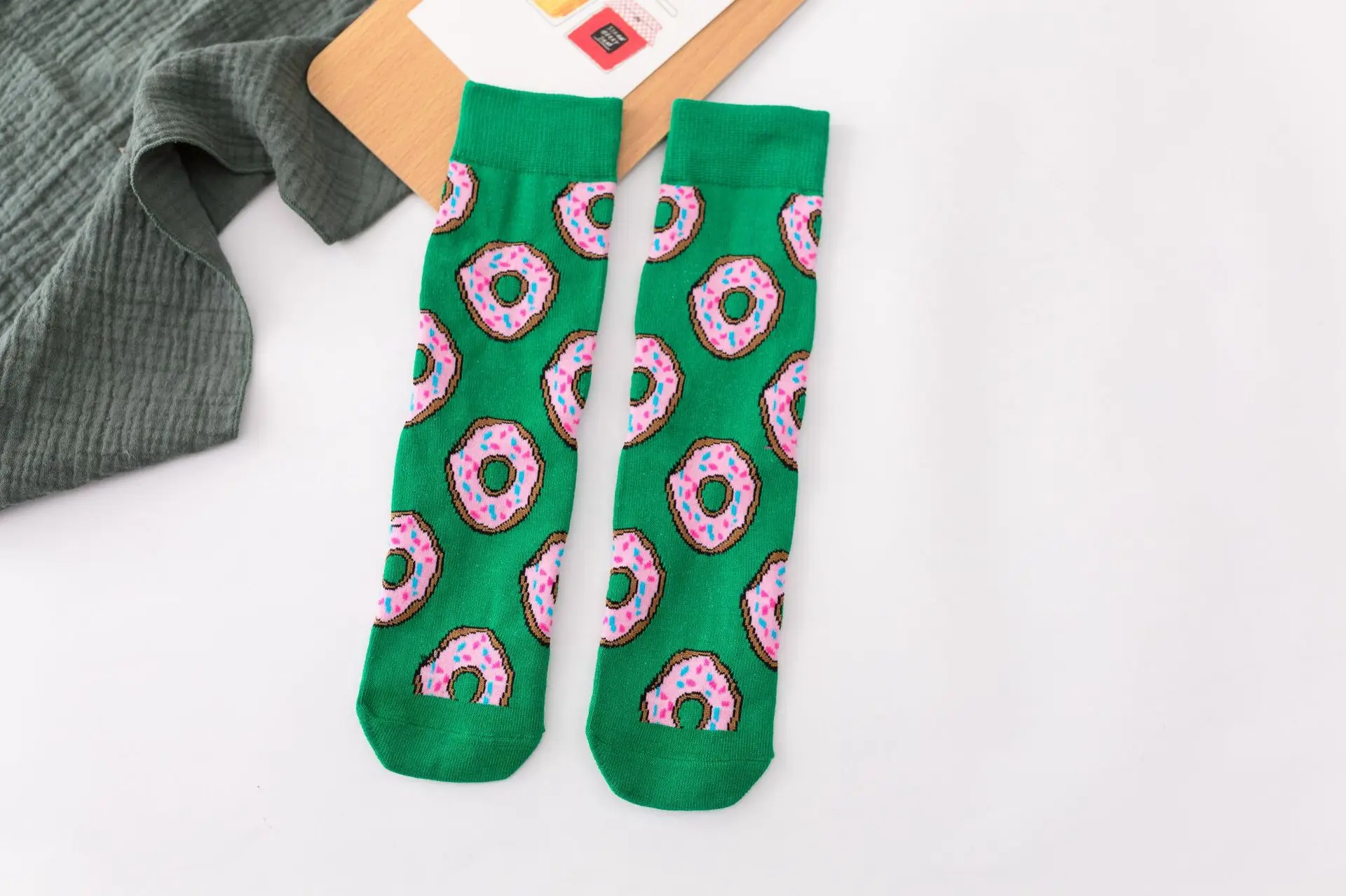 best socks for women 5Pairs/Pack Women Socks Funny Cute Cartoon Fruits Banana Avocado Lemon Egg Cookie Donuts Food Happy Japanese Harajuku skateboard cashmere socks women