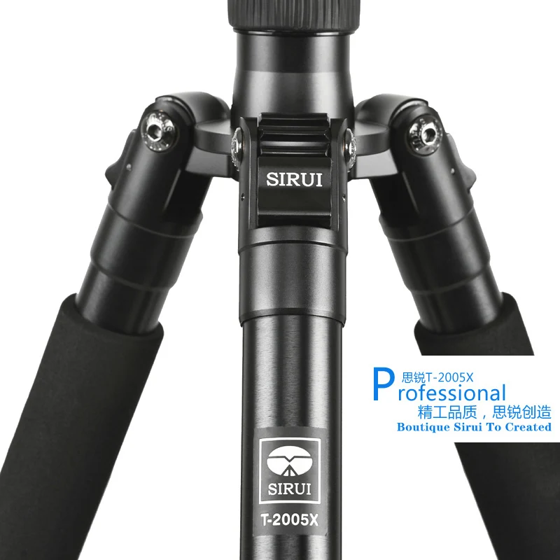 T-2005X SIRUI T2005X Pro алюминиевый штатив гибкие штативы для SLR камеры 5 секций сумка для переноски 56,9 дюймов Высота 26,5 фунтов нагрузка