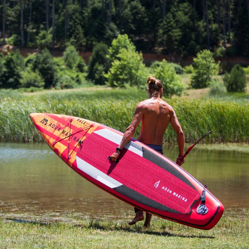 AQUA MARINA RACE-Inflável SUP Stand-Up Paddle Board, Esporte De Velocidade Rápida, 427x69x15cm