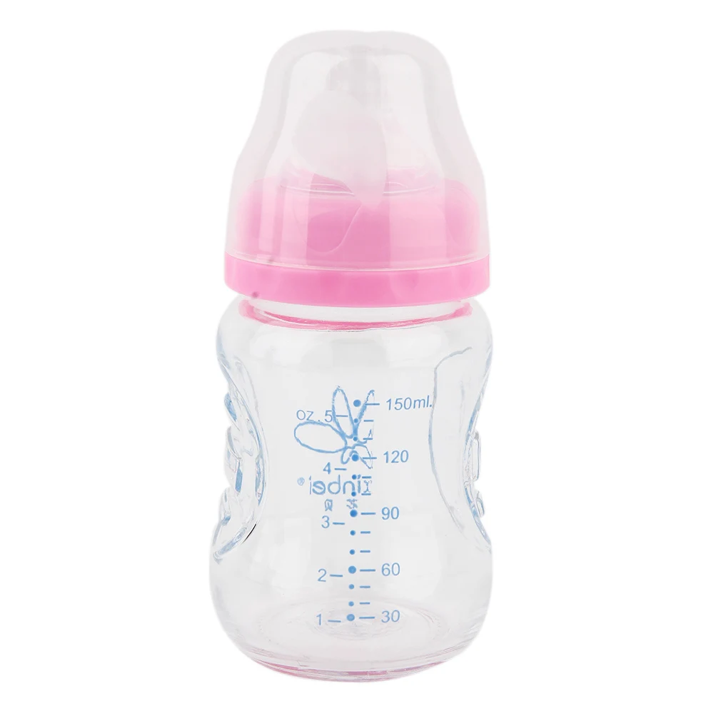 Безопасный 4 цвета младенец новорожденный малыш грудное молоко матери широкий рот бутылочка для кормления толстое тело 150 мл пищевая добавка
