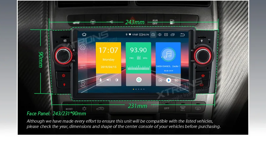 Best 7" Android 9.0 Pie OS Car Multimedia Navigation GPS Radio for Fiat Grande Punto (199/310) 2005-2009 & Fiat Linea (323) 2007-2011 4