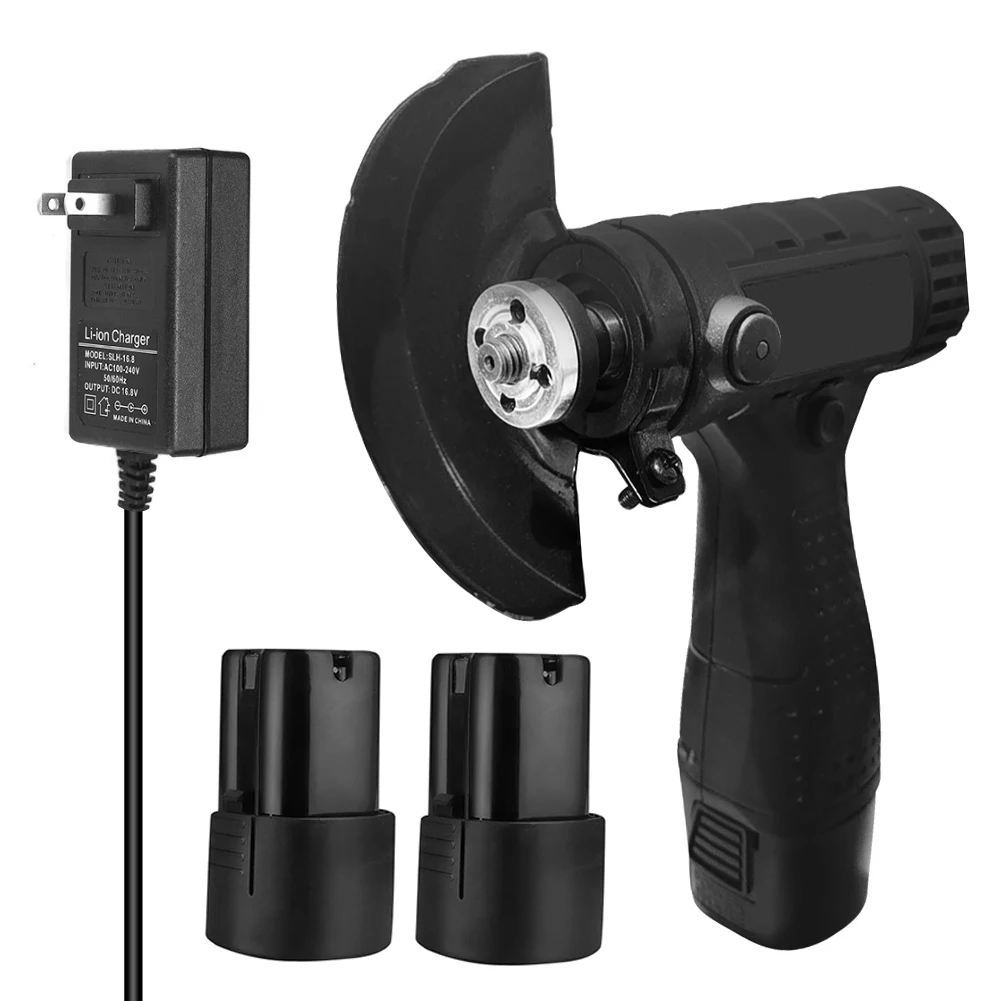 US $25.00 100mm Cordless Angle Grinder Brushless Impact Angle Grinder Variable Speed Battery DIY Power Tool Cutting Machine Polisher