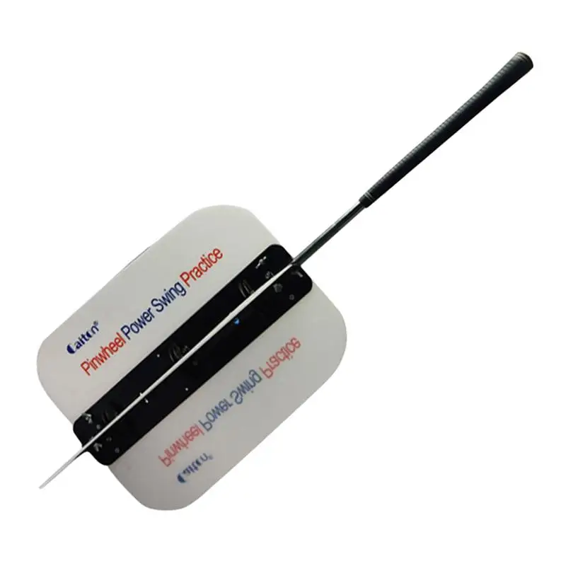 V Shape Practical Power Swing Fan Golf Club Swing Trainer Golf Practice