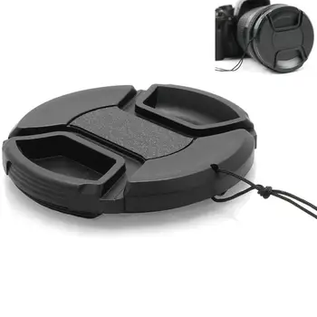 

High Quality 37-46mm Front Lens Cap Hood Cover Snap-on Nikon Pentax Sony Fuji For Canon N0E2