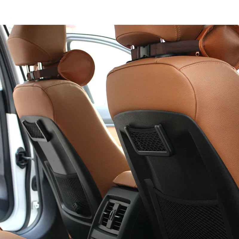 Для Toyota Corolla Rav4 Chr Avensis Yaris Prius, Сетчатая Сумка для хранения на заднем сиденье автомобиля, держатель для телефона, сетчатый органайзер для автомобильного сиденья, карманы