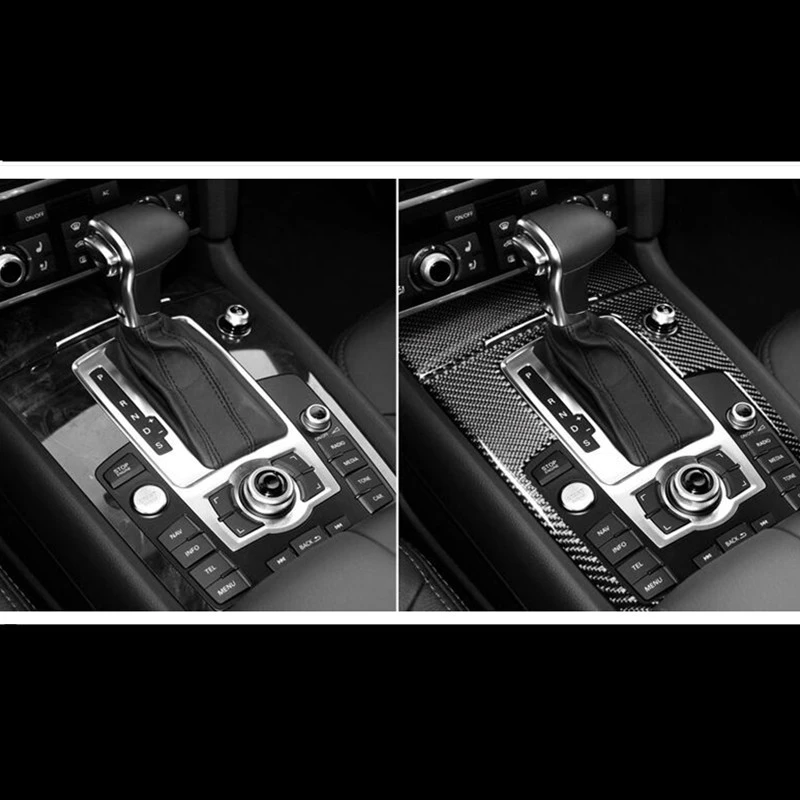 Автомобильная консоль переключения передач рамка Обложка накладки для Audi Q7 2008 15