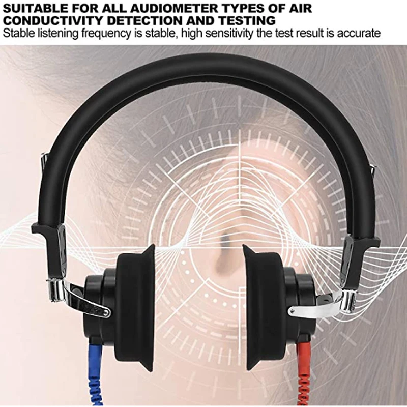 Brand New TDH39 DD45 Audiometer Audiometric Earphone Air  Conduction Transducers Headsets Hearing Tester 5