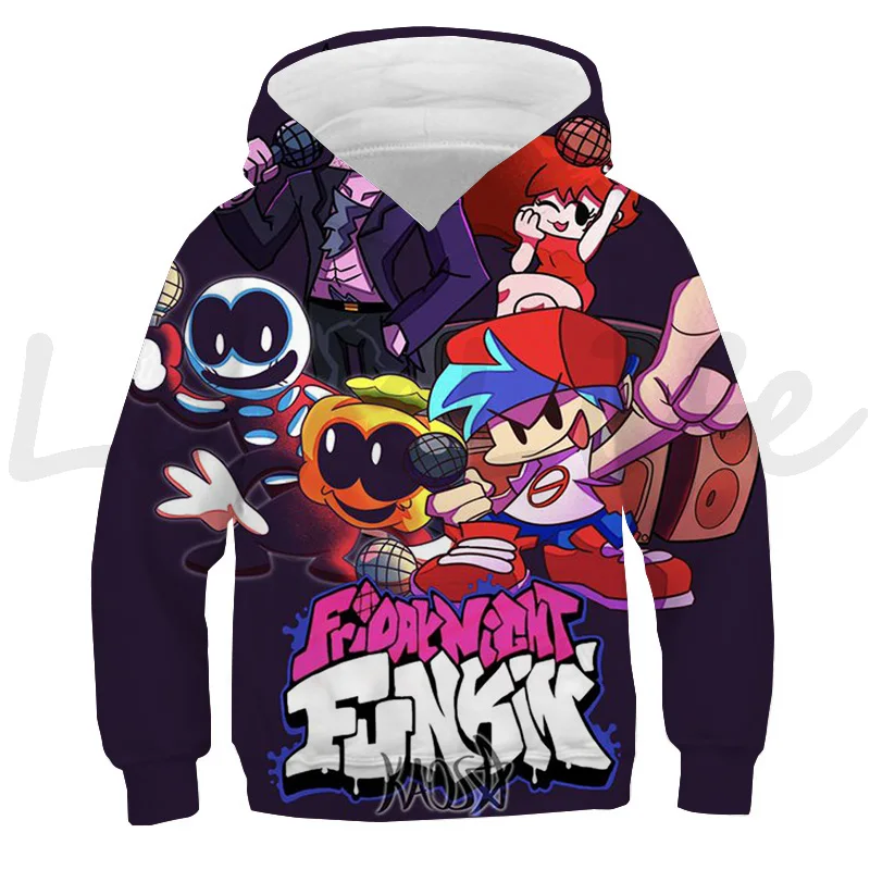 thumbnail image 1 of Nueva sudadera con capucha con estampado 3D Friday Night Funkin para niños, ropa para niños, sudadera de moda para niños, ropa de calle, juego de anime, camisetas de gran tamaño, 1 of 5
