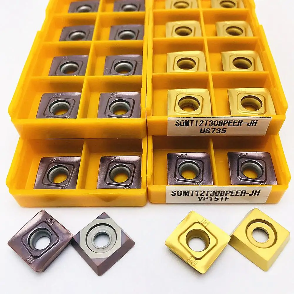 

Tungsten carbide insert SOMT12T308 JH VP15TF UE6020 US735 High quality metal lathe tool SOMT 12T308 CNC parts cutting tool SOMT