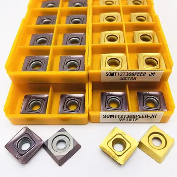 

Tungsten carbide insert SOMT12T308 JH VP15TF UE6020 US735 High quality metal lathe tool SOMT 12T308 CNC parts cutting tool SOMT