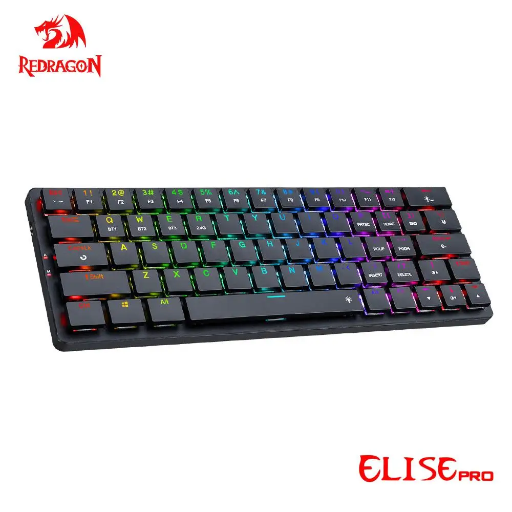 Сверхтонкая Механическая игровая клавиатура REDRAGON Elise Pro K624P RGB с USB и поддержкой