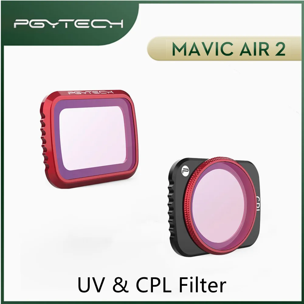 Фильтр DJI PGYTECH Mavic Air 2 UV & CPL оригинальные аксессуары защита объектива и датчик