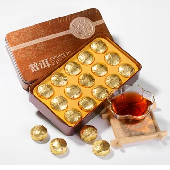 

"Yunnan Pu'er Tea, Glutinous Rice, Fragrant Pu'er Tea, Ripe Tea, Handmade Xiaotuo Tea Gift Box, 75g Folded Appearance Material"