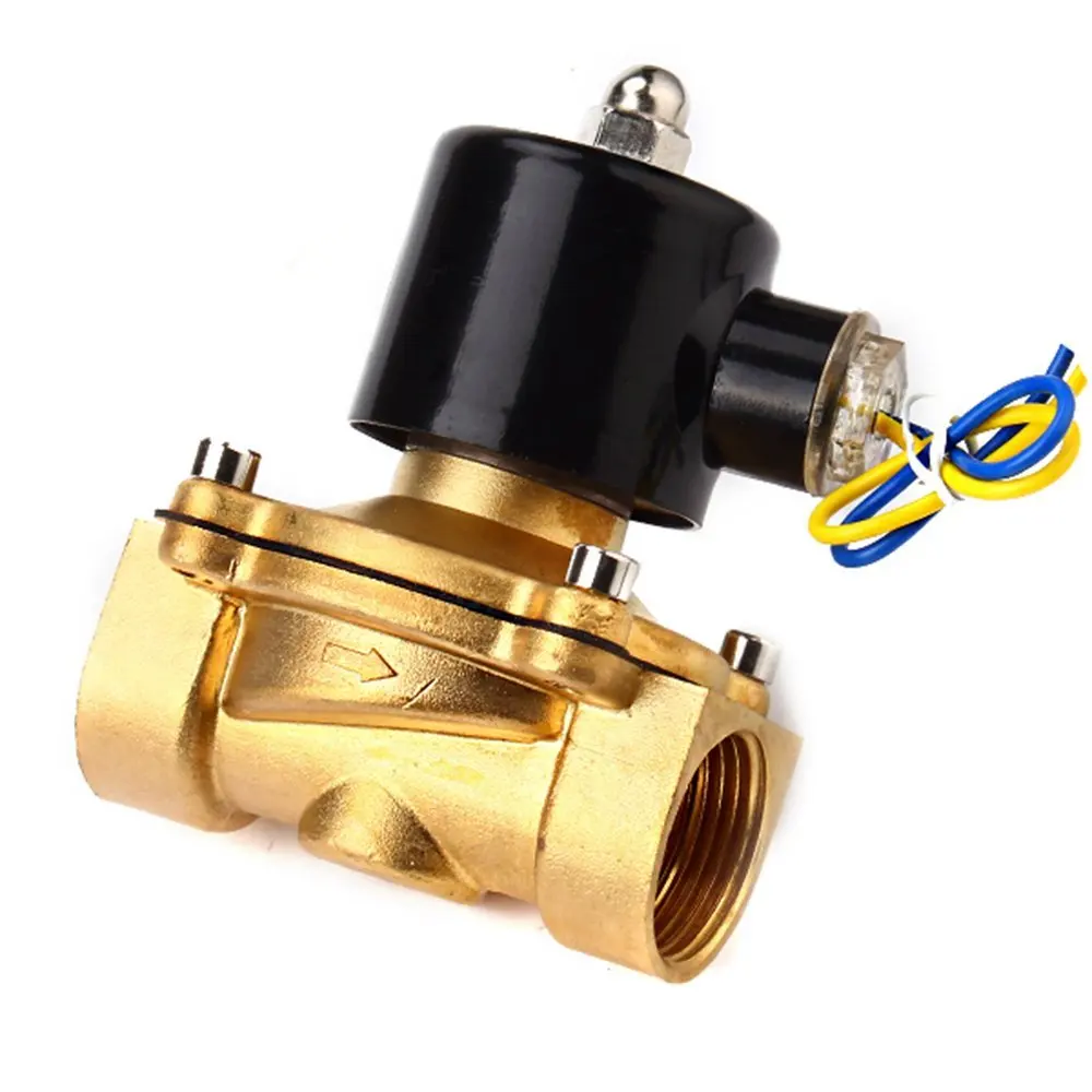 

2 Position DC 12V 1" Solid Coil Electric Solenoid Valve Gas Water Fuels Air