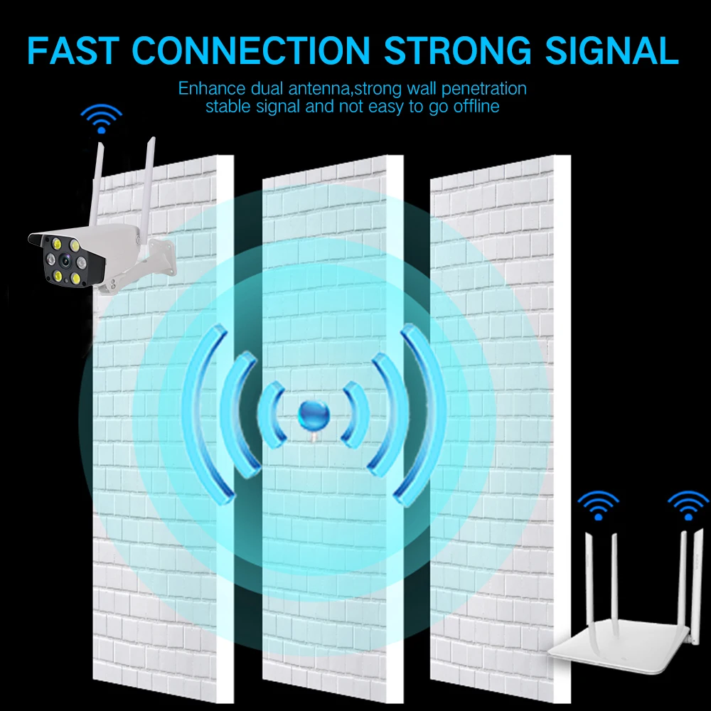 HD 1080P Wifi PTZ Камера Беспроводной IP Камера открытый IP66 защита от атмосферных воздействий Ночное видение IP камеры видеонаблюдения дома Видеоняни и Радионяни