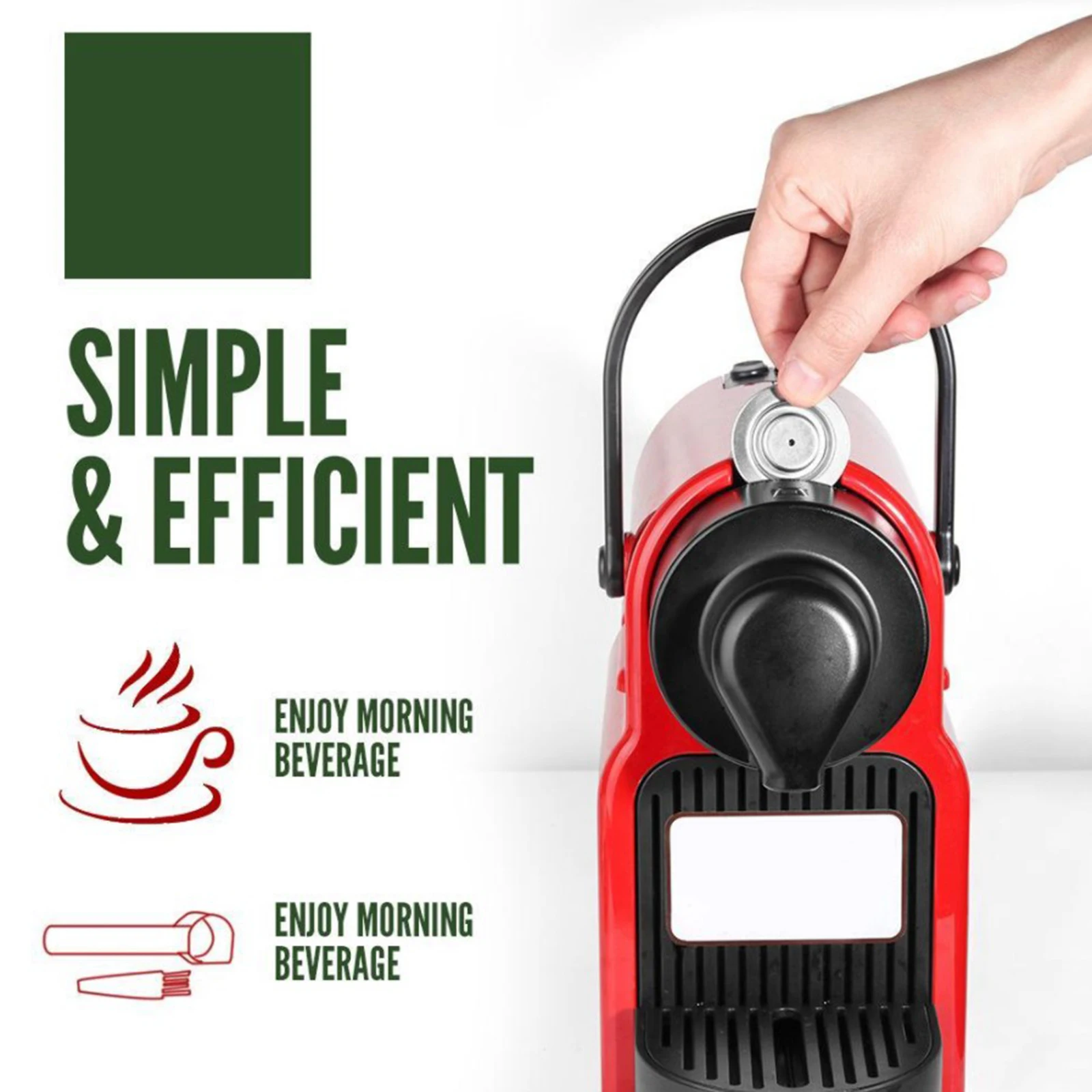 Reusable Capsules Coffee Machine Capsules Stainless Steel Coffee Pod Caffe Capsule Pod Holder Accessory