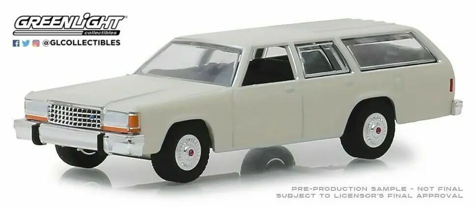 Зеленый светильник 1:64 1984/4 Ford LTD Crown игрушечный автомобиль из сплава Виктории