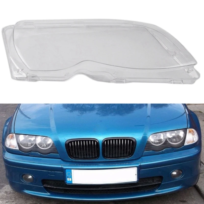 Car Headlight Lens Covers Head Lamp Cover for BMW E46 320I/325I/325Xi
