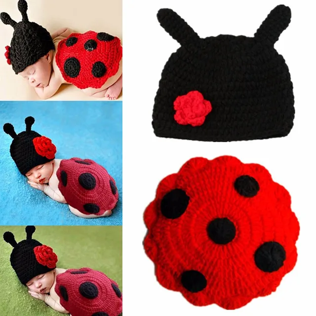 10 Types  Animal Shape Newborn Photo Costume Crochet Knitted Cute Baby Photography Props Accessories Type J