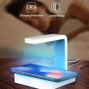 

Multifunctional Sterilizing Box UV Disinfection Sterilizer Wireless Phone Holder Charge Disinfection Portable Sanitizer Cabinet