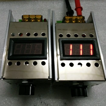 

AC 220V Dimmer 4000W High Power Thyristor Regulator+ Voltage Display Electronic Voltage Regulator for Dimming Speed Thermostat