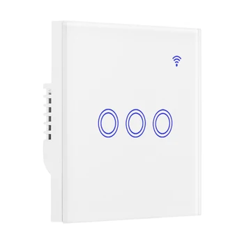 

Sensitive Touch Switch Smart Light Switch Panel Wall Interruptor 1/2/3 Gang WiFi APP Remote Control Switch Support Voice Control