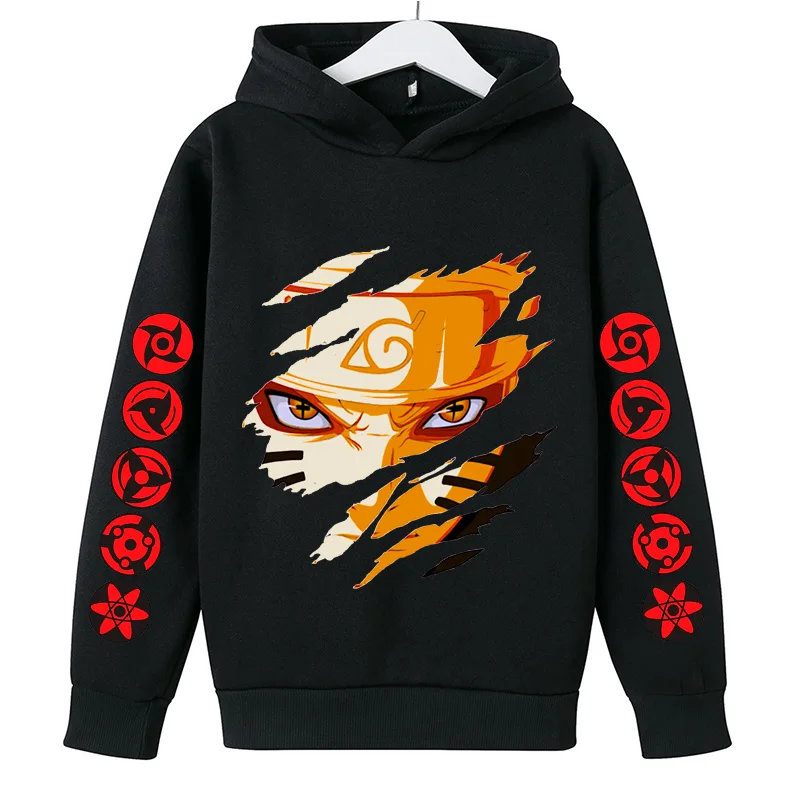 Anime Narutos Boy Clothes Ninja Hoodie Childrens Coat Clothing Boy Hoodie Autumn Clothes Kids Sweatshirt Casual jogging Costume