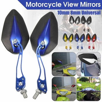 

2PCS/Set 360 Degree Rotation Universal Motorcycle Rearview Mirrors Motorcycle Scooter Rear View Side Back Mirrors 8 / 10mm Screw