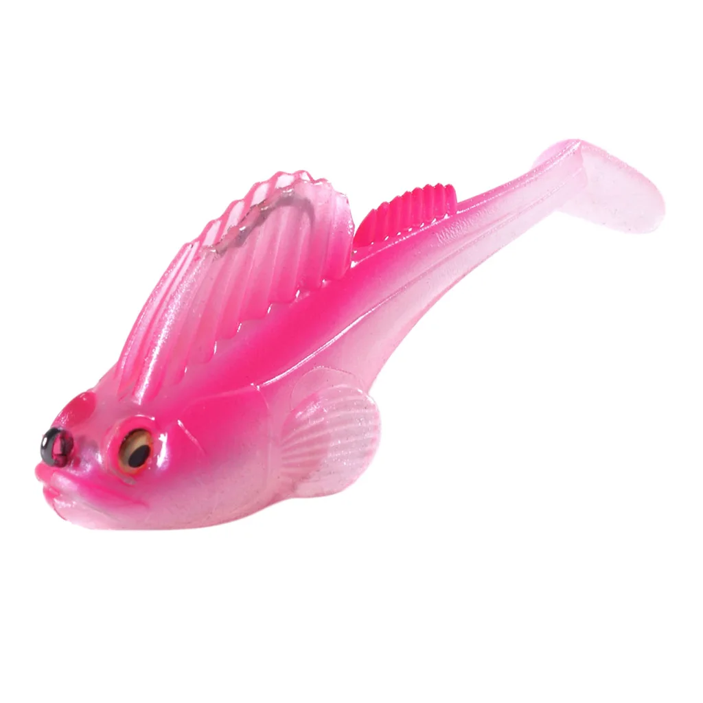 14g 7cm Soft Lead Fishing Lures Sinking Swimbaits Lifelike 3D Eyes T Tail Casting Lures Fishing Tackles