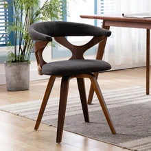 Chaise de salle à manger nordique moderne en bois massif, en corne, pour la maison, table à manger, pour étudiant, écriture, étude, ordinateur, bureau