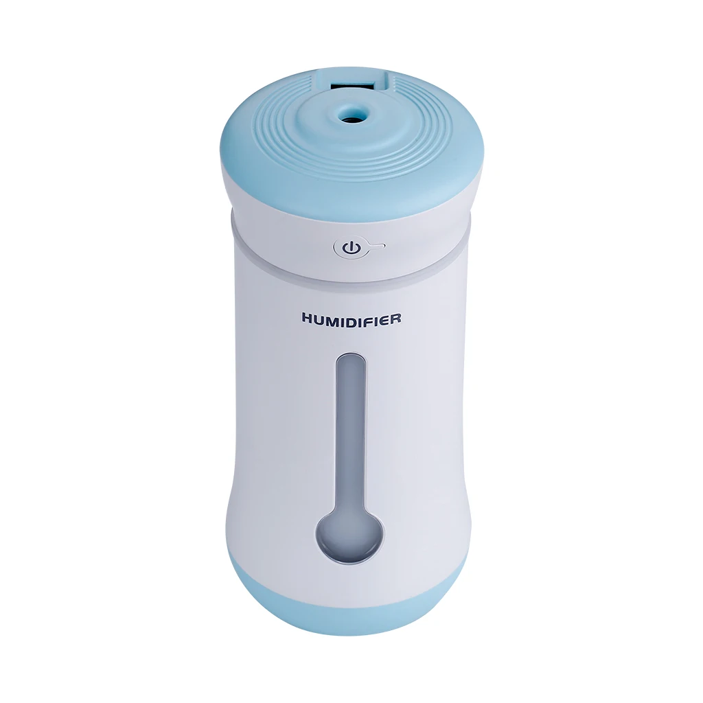 Aroma Humidifier with LED Light USB Fan Humidifier for Bedroom Home Office Essential Oil Diffuser Ultrasonic Air Humidifier