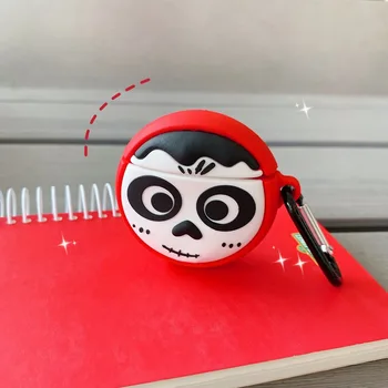 

3D Wireless Bluetooth Headphone Headset Cover With Hook Charging Box Cute Dream Girl Silicone Earphone Case For Airpods 1 2