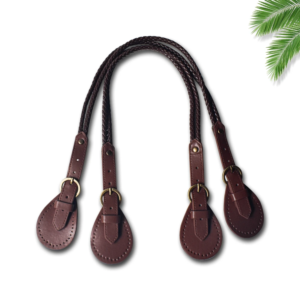 Correa de cuero ajustable para bolso de mujer, asas simples para bolso