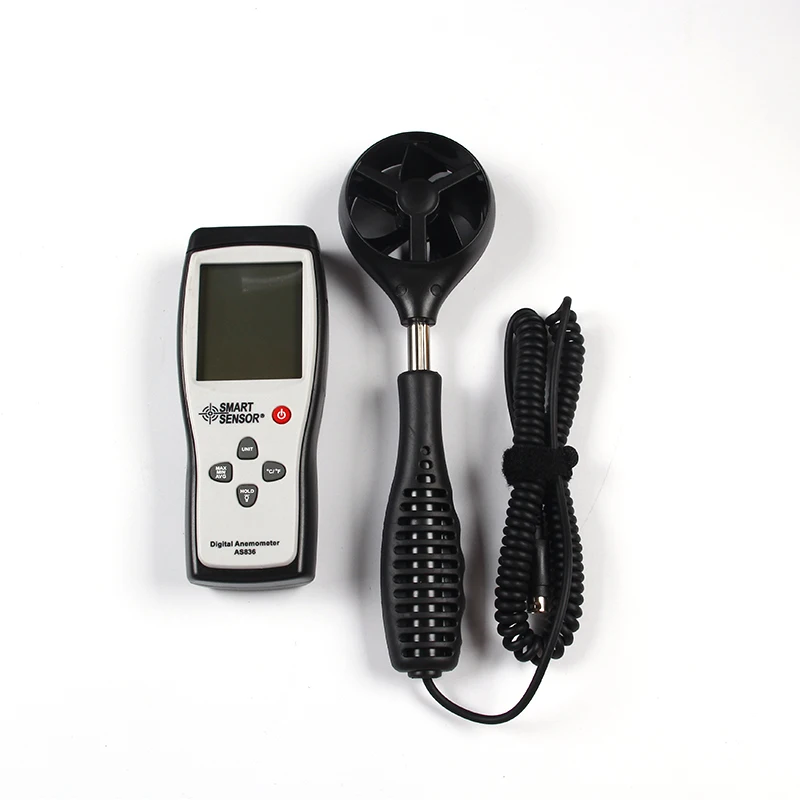 Digital Wind Speed Meter anemometer Gauge Air wind Velocity meter 45m/s with Temperature Measuring Data Hold