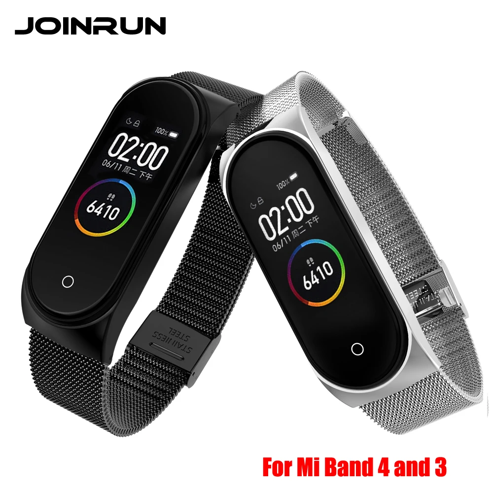 Металлический браслет для Xiaomi Mi Band 4/3 Безвинтовой из нержавеющей стали