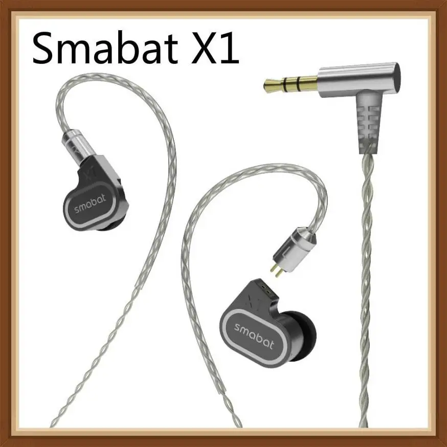 Smabat X1 In Ear Earphones HIFI Dual-Core Unit 2DD Bass Treble Filter Acoustic Hifi Music Audiophile Headset Earbuds | Электроника