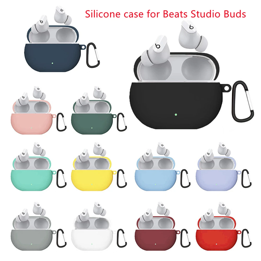 Высококачественный силиконовый чехол для наушников защитный Beats Studio Buds