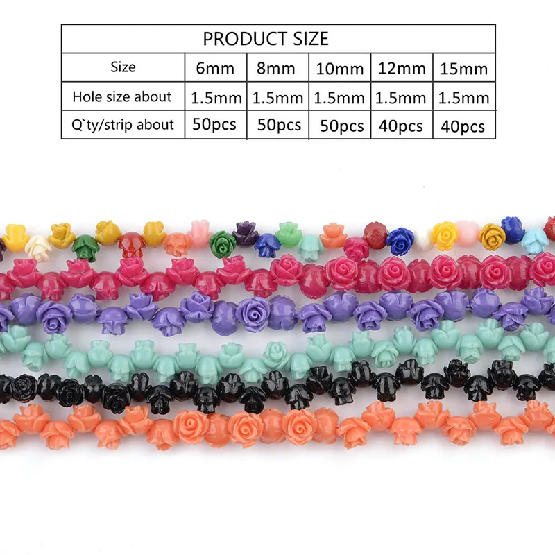 1 Strand 6 8 10 12 15mm Camelia Flower Beads Artificial Coral Beads For Jewelry Making DIY Bracelet Neckalce Accessoires 1 Strand 6 8 10 12 15mm Camelia Flower Beads Artificial Coral Beads For Jewelry Making DIY Bracelet Neckalce Accessoires