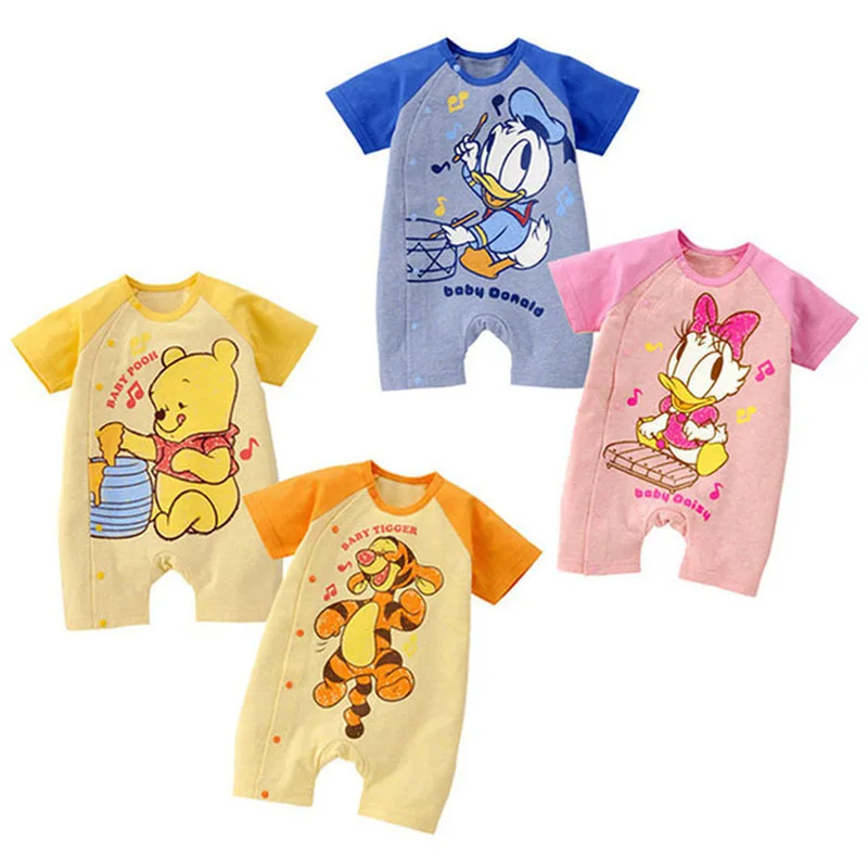 Mickey-Minnie-Cartoon-Baby-Clothe-Romper-Short-Sleeve-Cute-Clothes-Baby-Girl-One-Pieces-Jumpsuits-Roupas