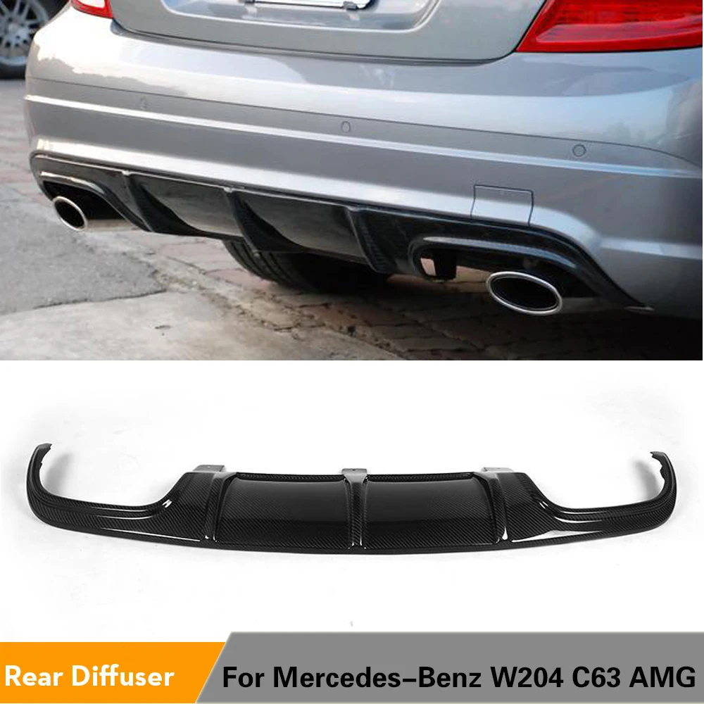 Carbon Style rear Bumper Protector Mercedes C-Class W204 Estate Carbon Style rear Bumper Protector Mercedes C-Class W204 Estate