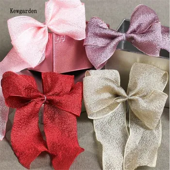 

Kewgarden Matte Gauze Organza Ribbon 1" 1-1/2" 38mm 25mm Handmade Tape DIY Hair Bow Accessories Packing Riband 20 Yards