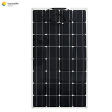 100 Вт/200 Вт/300 Вт/400 Вт Солнечная Панель монокристаллический гибкий заряд батареи