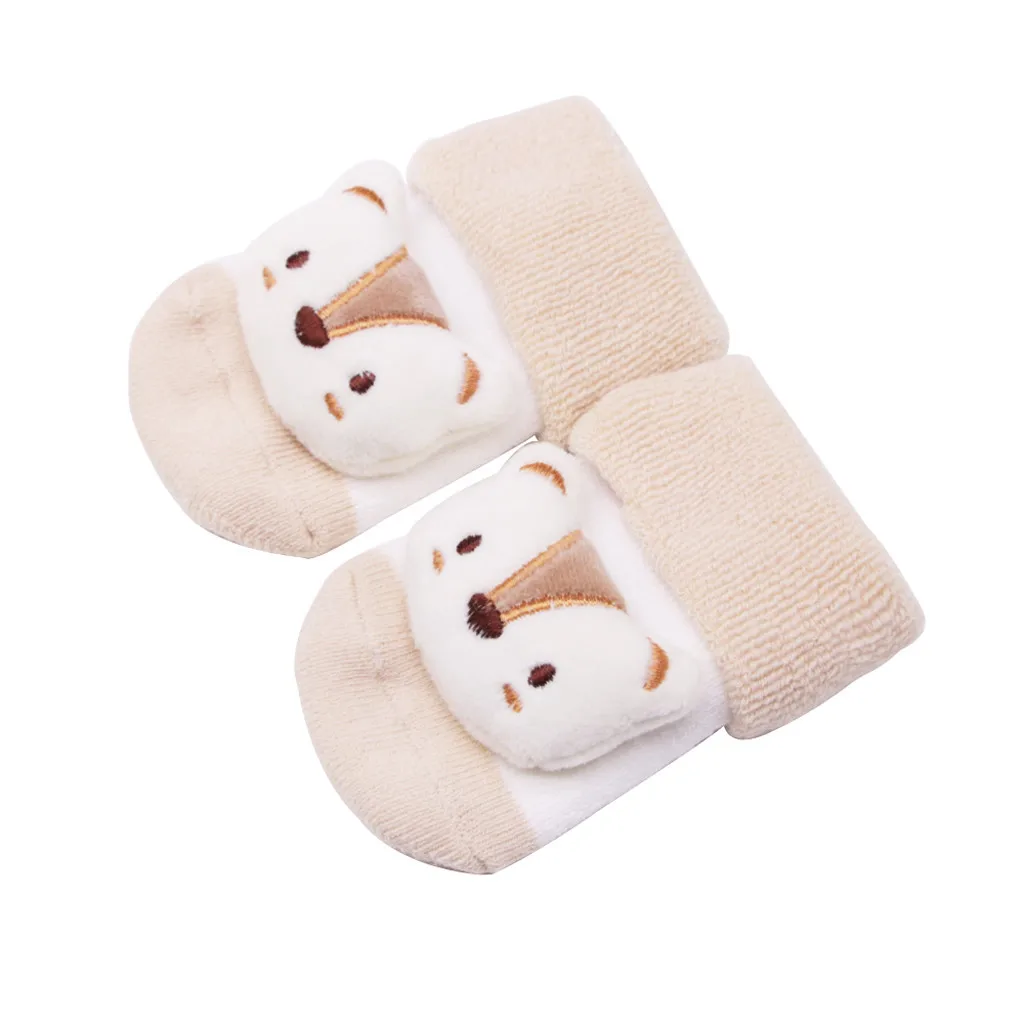 Носки детские носки для новорожденных хлопковые нескользящие носки для мальчиков и девочек носки с колокольчиками